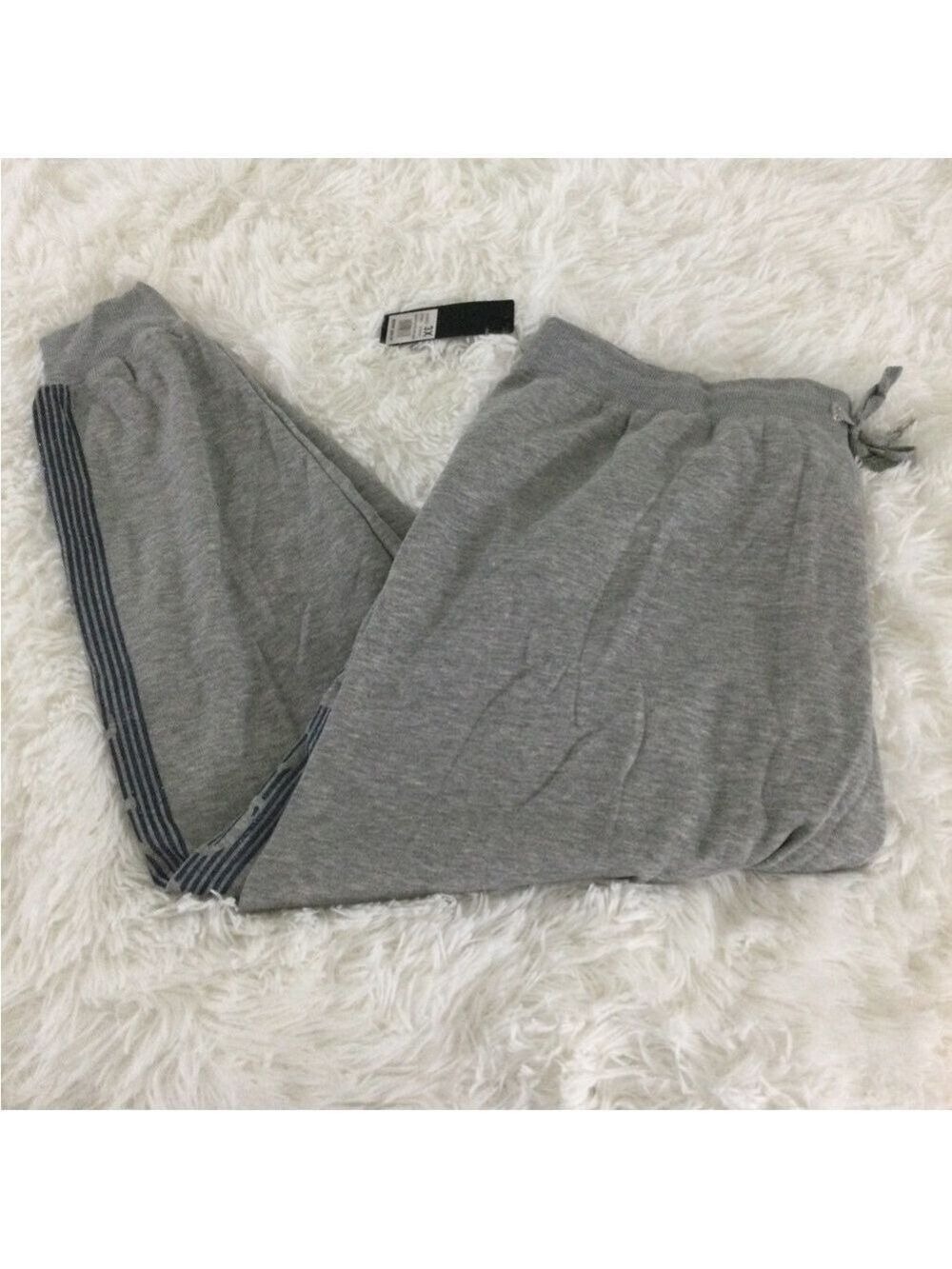 Bebe Sport banded hem gray joggers blue sparkle detail Woman’s size 3X